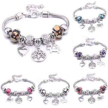 Vintage Tree of Life LOVE beads Charm Bracelets & Bangles - The Jewellery Supermarket